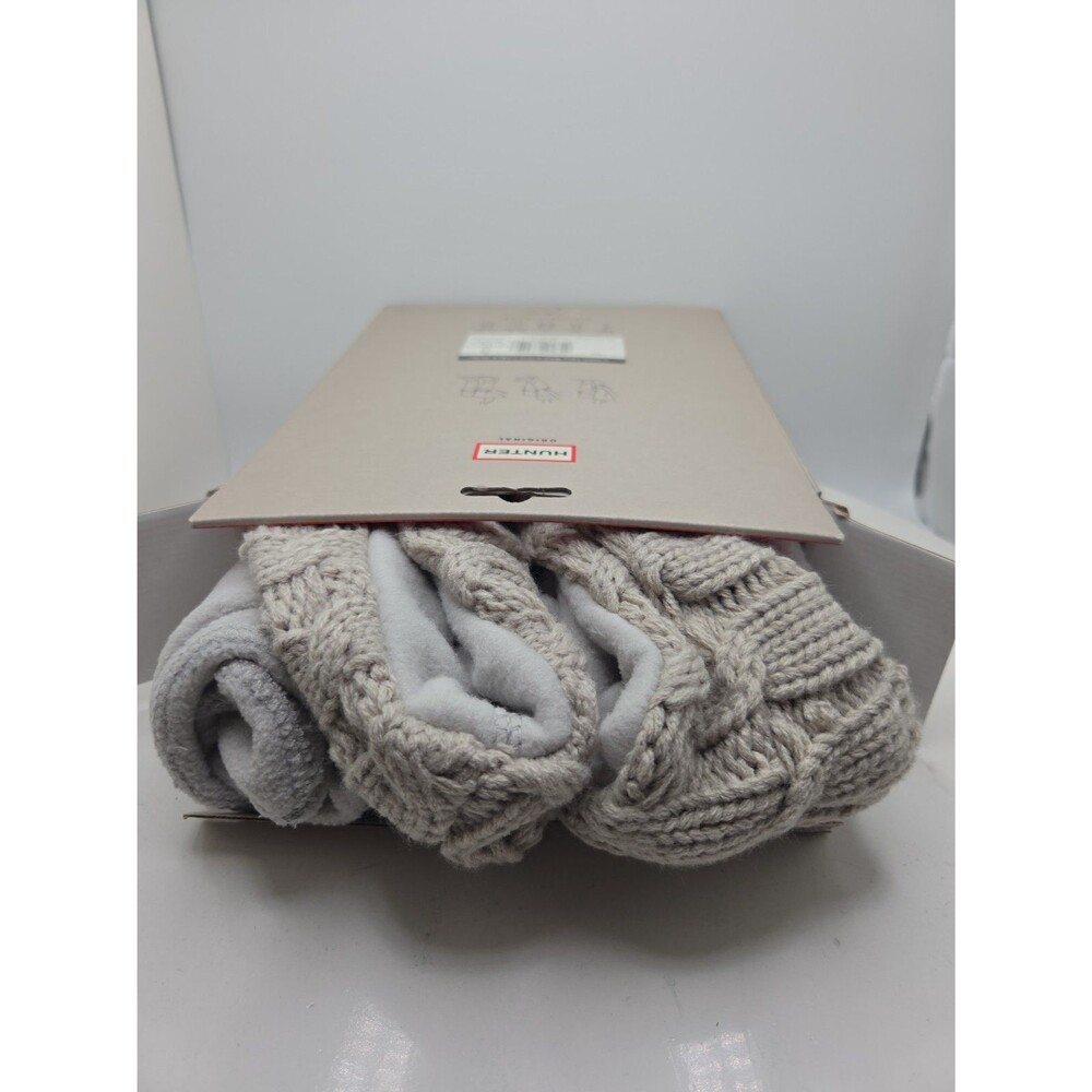 Hunter Boot Socks Greige Size XL Extra Large Grey Beige - Picture 5 of 6